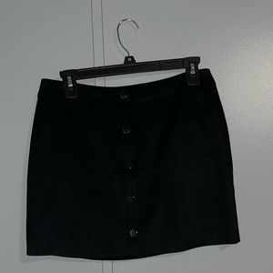 Black velvet skirt